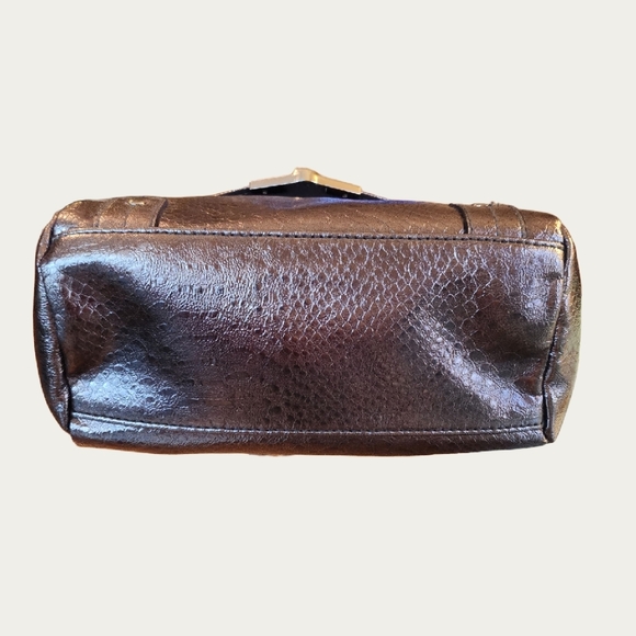 Bling IRRIDESCENT TREVISO Silver Mini-Tote With Crossbody Strap, EUC - Picture 8 of 15